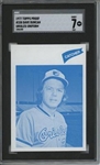 1977 Topps #338 Dave Duncan 9 card progressive proof.